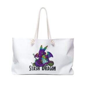 Stash Dragon White Weekender Bag