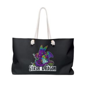 Stash Dragon Black Weekender Bag