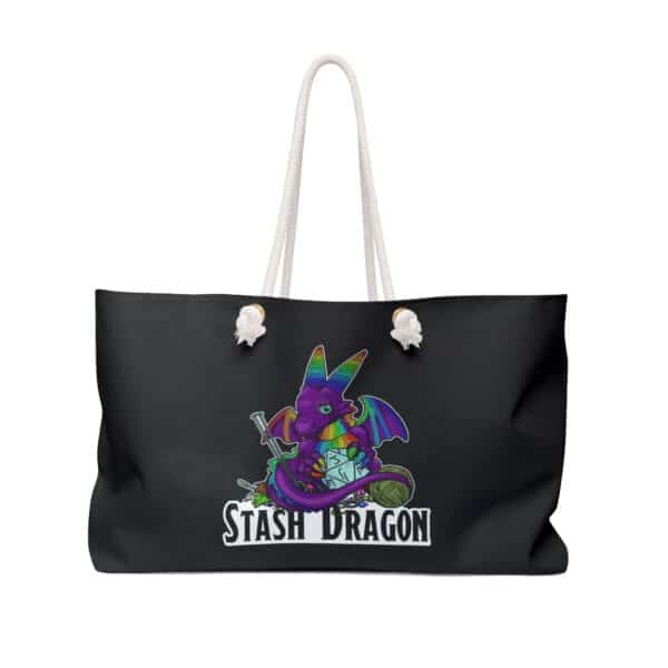 Stash Dragon Black Weekender Bag