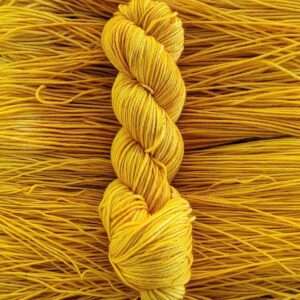 Golden yellow yarn