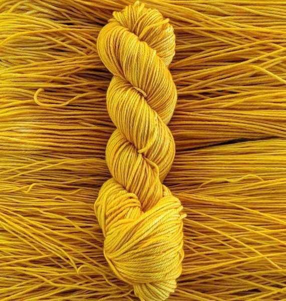 Golden yellow yarn