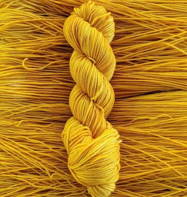 Golden yellow yarn